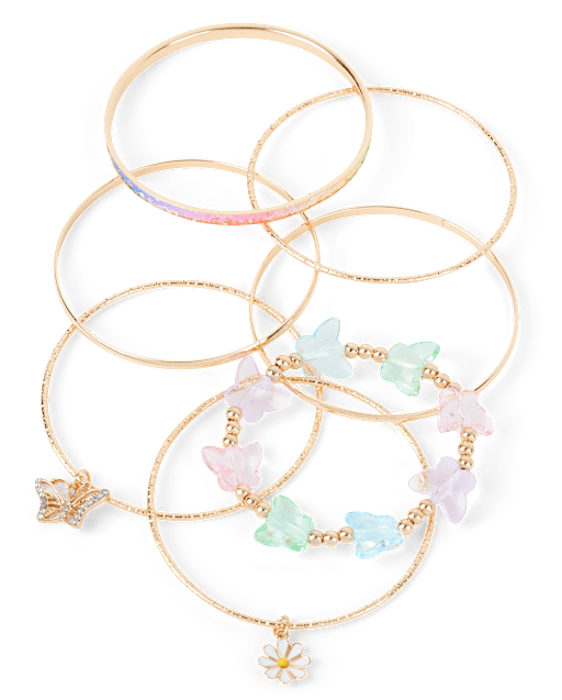 Girls Butterfly Bracelet 7-Pack