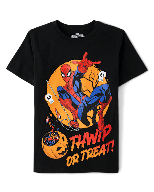 Boys Halloween Spiderman Graphic Tee