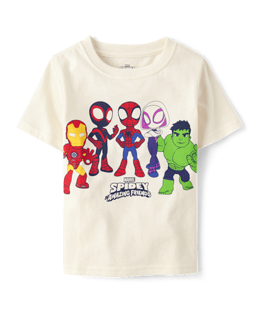 Marvel Avengers Boys T-Shirt - 100% Cotton Short Sleeve Top With Logo Design | Officially Licensed