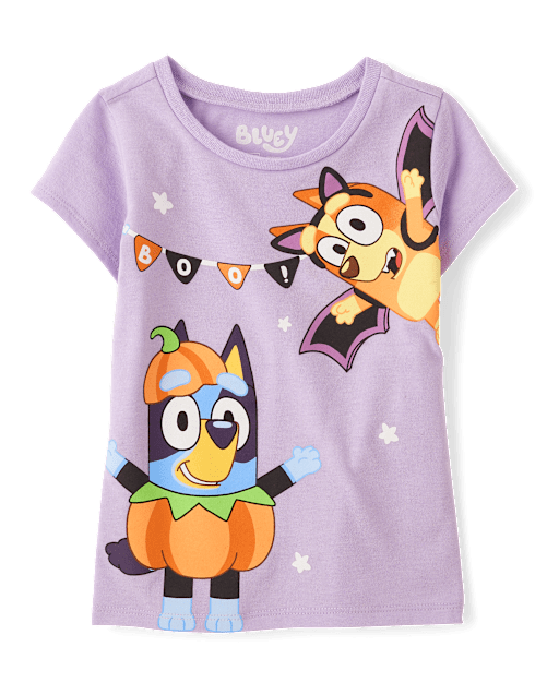 Toddler Girls Halloween Bluey Graphic Tee