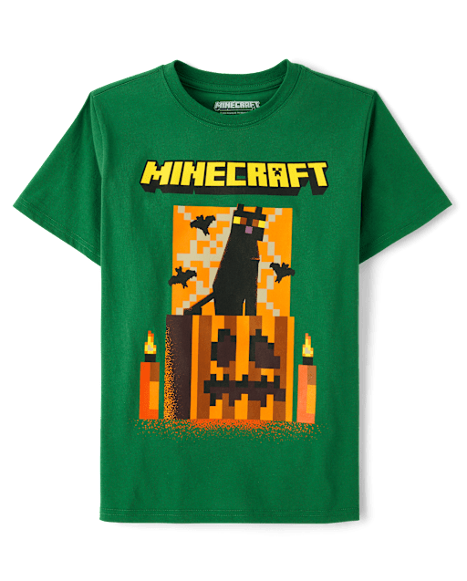 Boys Halloween Minecraft Graphic Tee