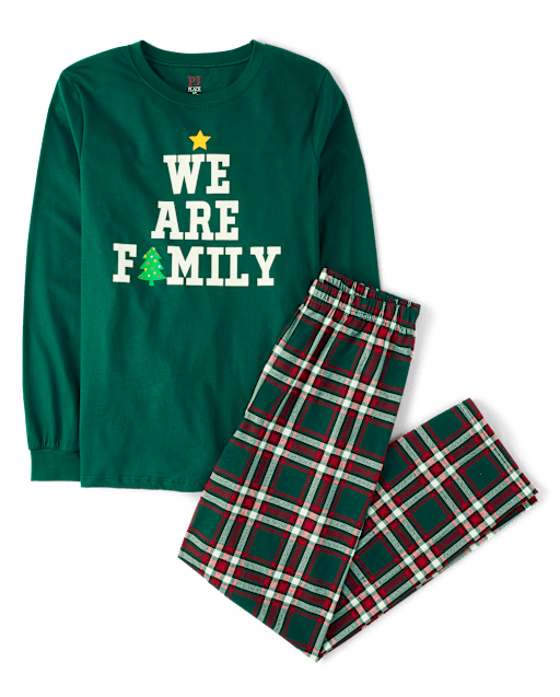 Adult Matching Family We Are Family Cotton Pajamas