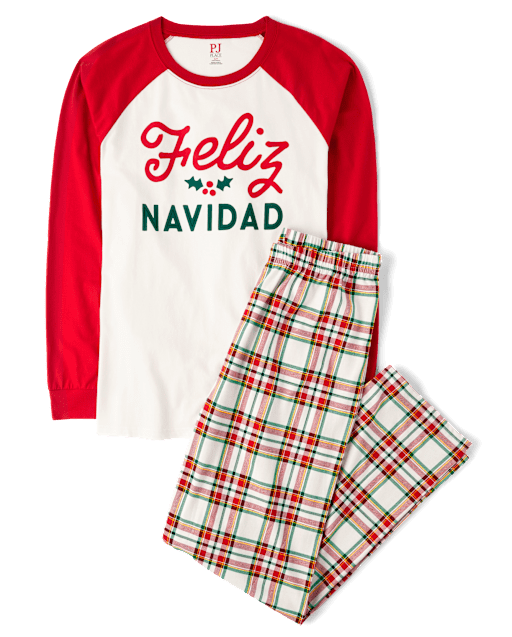 Adult Matching Family Feliz Navidad Cotton Pajamas