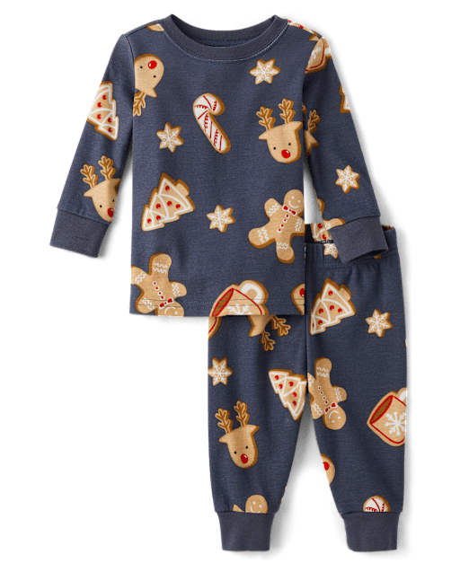 Baby And Toddler Matching Family Gingerbread Snug Fit Cotton Pajamas