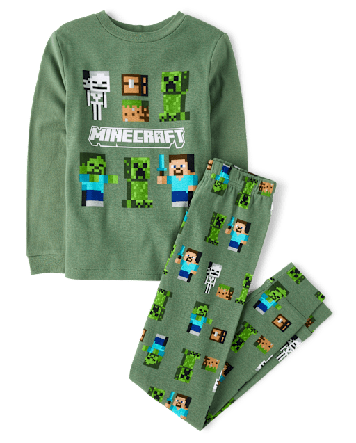 Boys Minecraftâ¢ Snug Fit Cotton Pajamas
