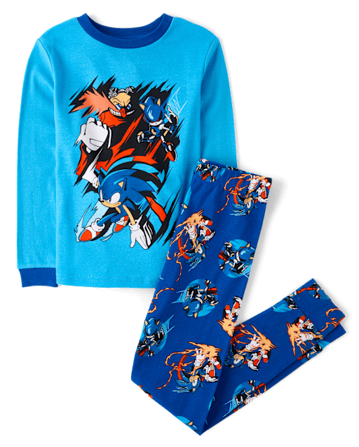Boys Sonic The Hedgehogâ¢ Snug Fit Cotton Pajamas