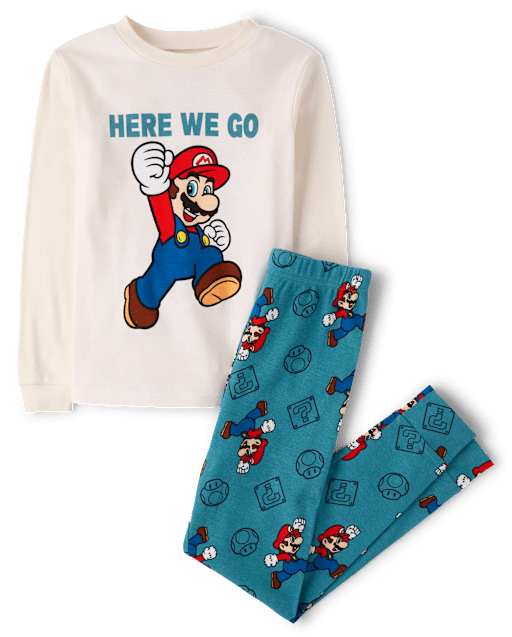 Boys Super Marioâ¢ Snug Fit Cotton Pajamas