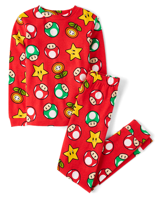 Kids Super Mario™ Snug Fit Cotton Pajamas