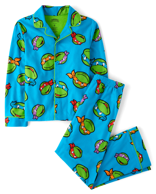 Boys Teenage Mutant Ninja Turtlesâ¢ Button Front Pajamas