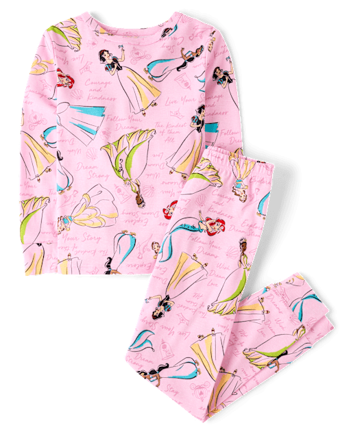 Girls Disney™ Princess Snug Fit Cotton Pajamas