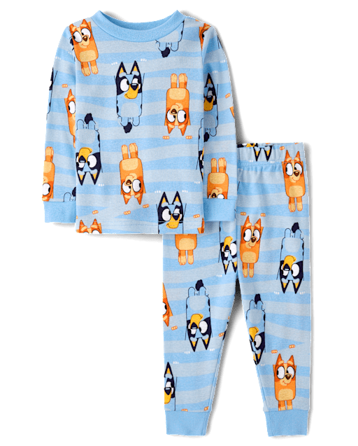 Baby And Toddler Boys Blueyâ¢ Snug Fit Cotton Pajamas
