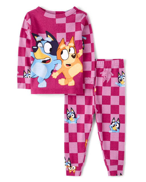 Baby And Toddler Girls Blueyâ¢ Snug Fit Cotton Pajamas