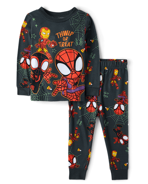 Baby And Toddler Spidey™ Halloween Snug Fit Cotton Pajamas