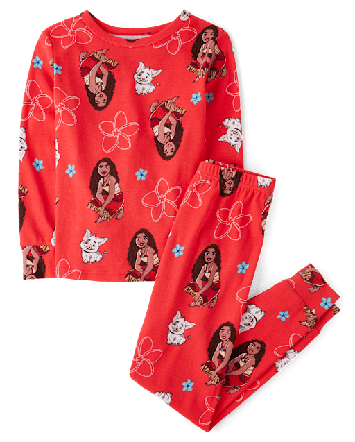 Girls Moanaâ¢ Snug Fit Cotton Pajamas