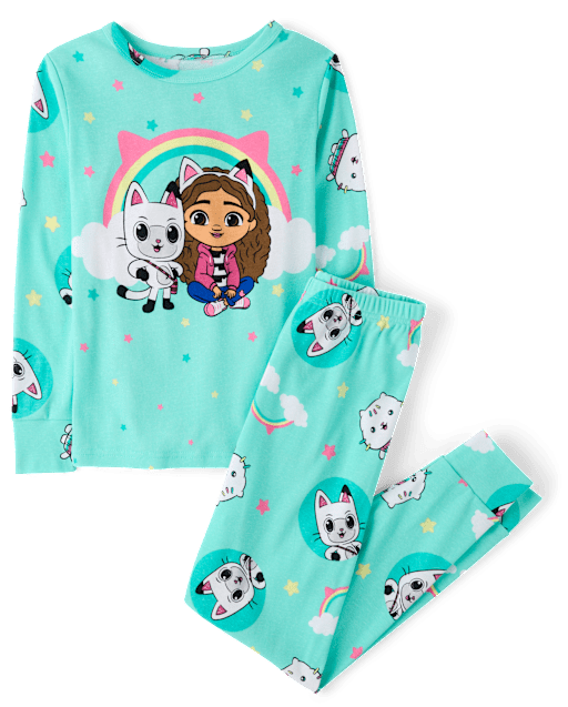 Girls Gabby's Dollhouse Snug Fit Cotton Pajamas