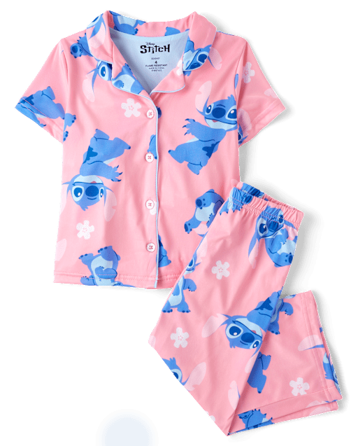 Girls Lilo And Stitch Pajamas
