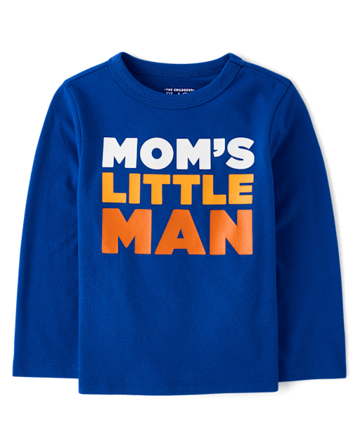 Baby And Toddler Boys Mom's Little Man Graphic Tee