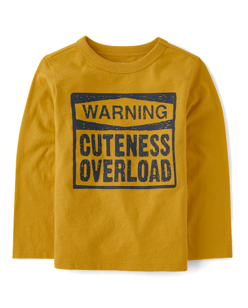 Baby And Toddler Boys Cuteness Overload Graphic Tee