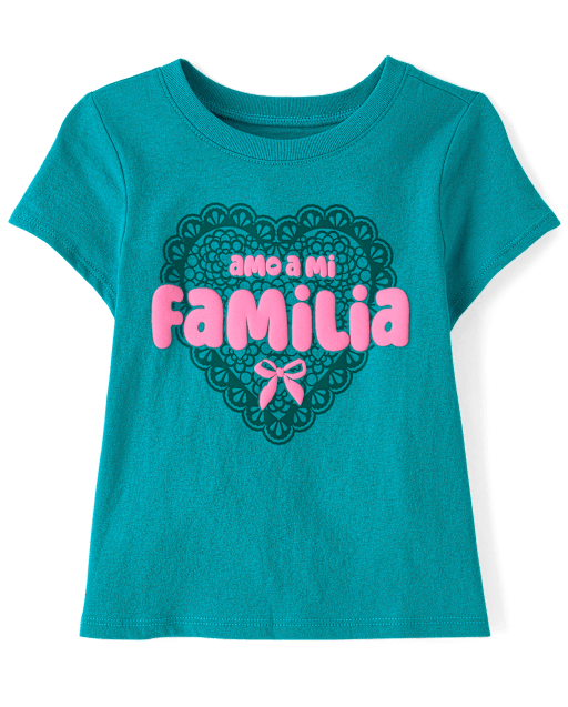 Baby And Toddler Girls Amo A Mi Familia Graphic Tee