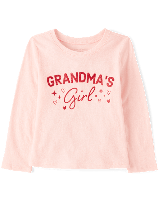 Baby And Toddler Girls Grandma's Girl Graphic Tee
