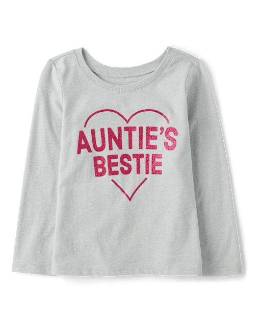 Baby And Toddler Girls Auntie's Bestie Graphic Tee