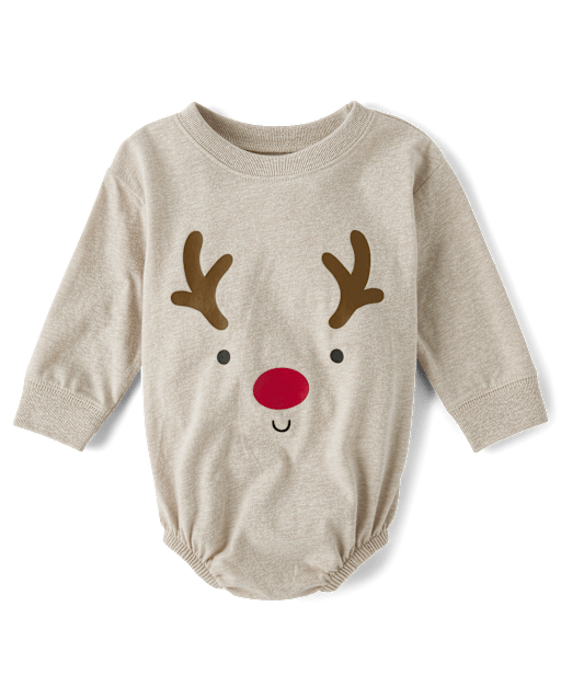 Body bébé à motif renne de Noël