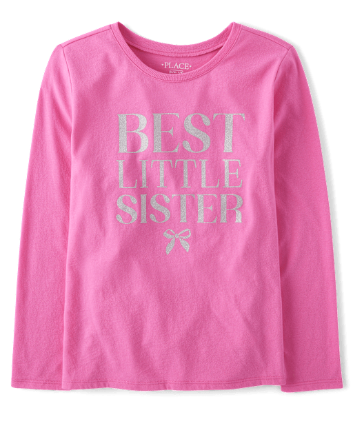Girls Best Little Sister Graphic Tee