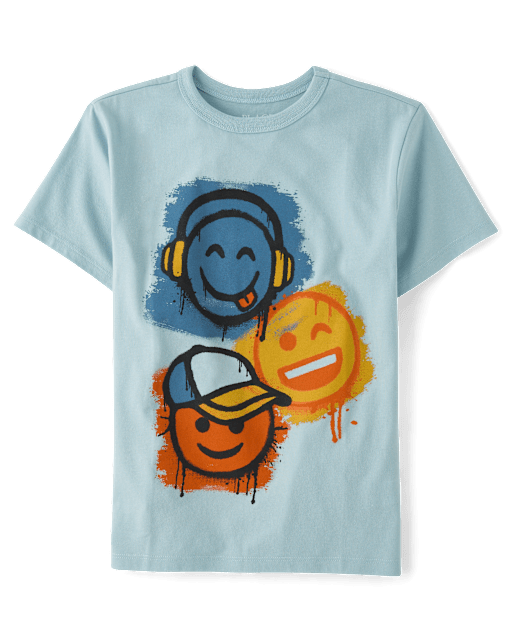 Boys Emojis Graphic Tee