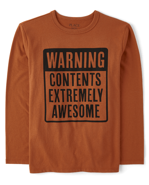 Boys Awesome Contents Graphic Tee