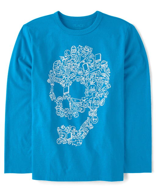 Boys Icon Skull Graphic Tee