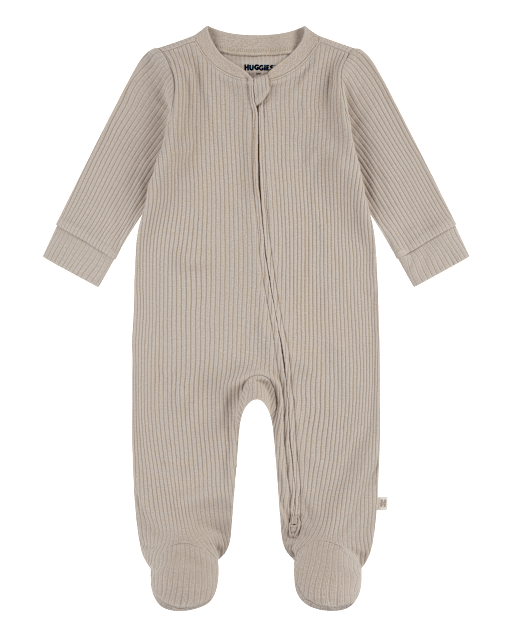 Baby Huggies Ribbed Footed Coverall