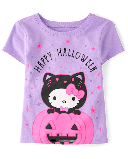 Toddler Girls Hello KittyÂ® Glow Happy Halloween Graphic Tee