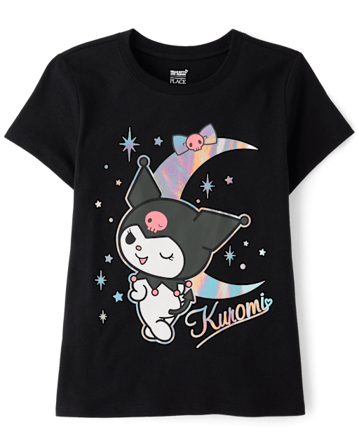 T-shirt graphique holographique Kuromi™ pour fille