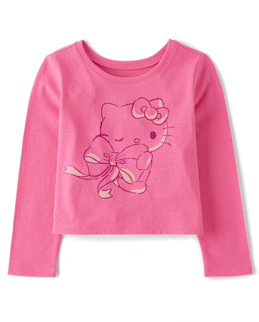 Toddler Girls Hello Kitty® Glitter Bow Baby Tee