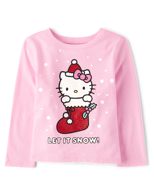 Toddler Girls Hello Kitty® Glitter Stocking Graphic Tee