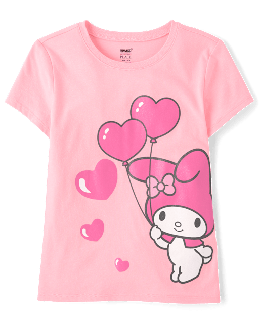 Girls My Melody™ Glitter Balloon Graphic Tee