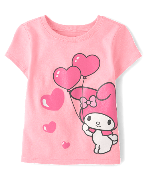 Toddler Girls My Melodyâ¢ Glitter Balloon Graphic Tee