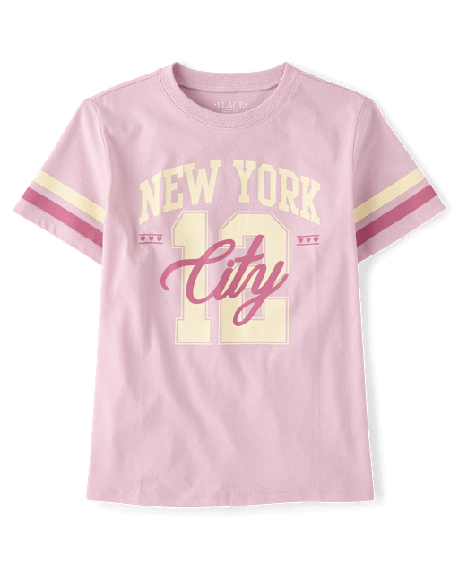 Girls New York Oversized Graphic Tee