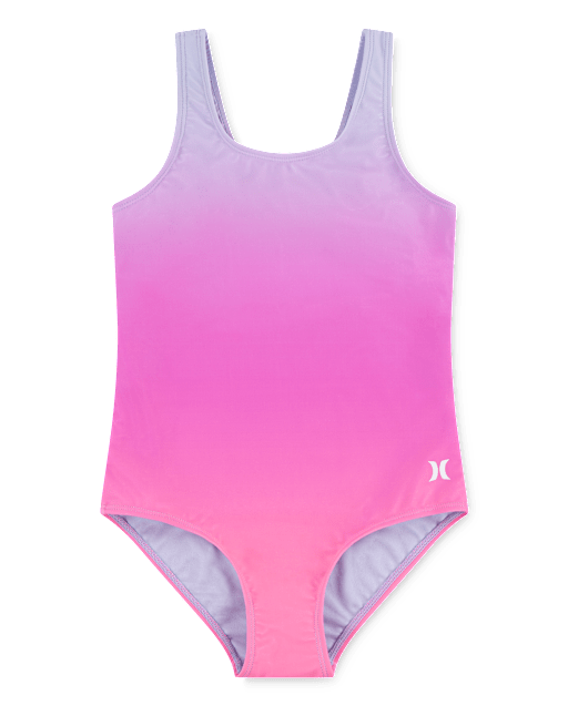 Girls Hurley Gradient One Piece Swimsuit