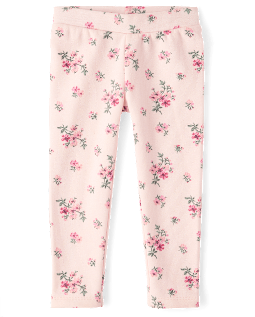 Baby And Toddler Girls Floral Winter Warm Leggings
