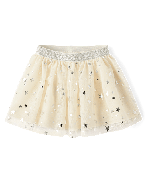 Toddler Girls Foil Star Tutu Skirt