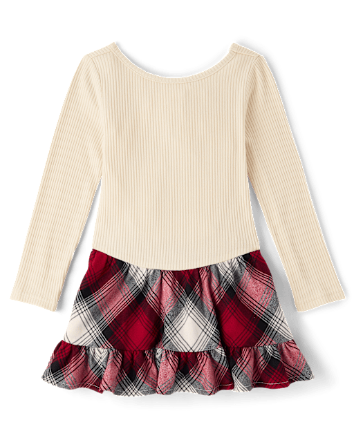 Baby And Toddler Girls Plaid Drop Waist Dress