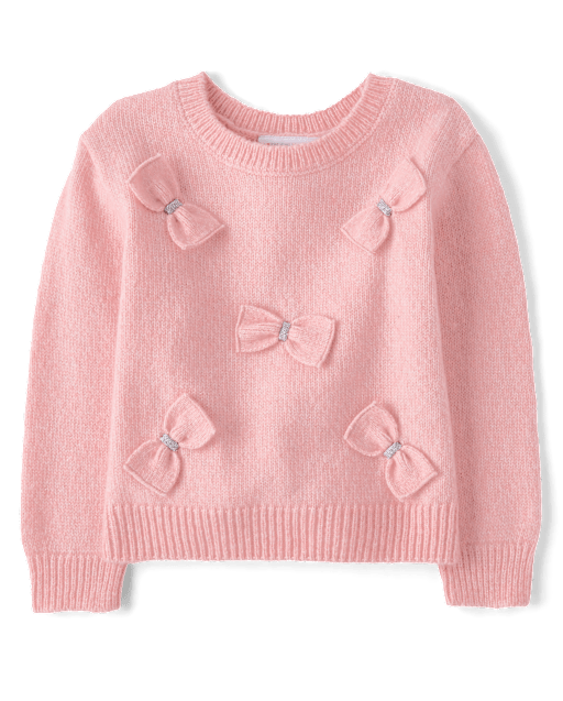 Toddler Girls Bow Sweater