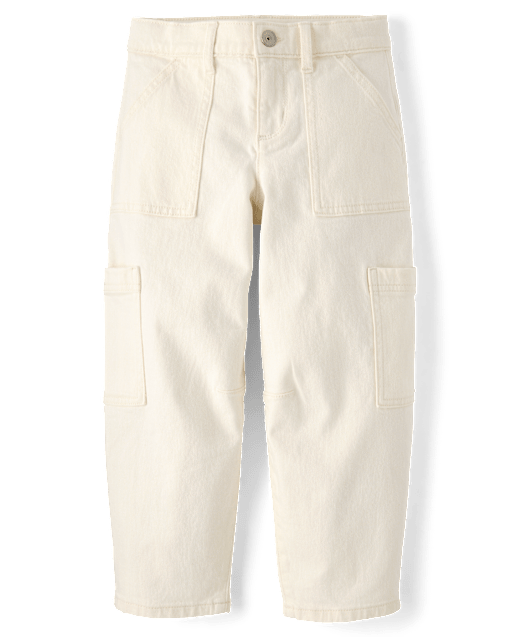 Girls Utility Barrel Jeans