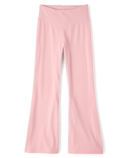 Girls Sueded Rib Flare Leggings