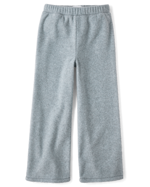 Girls Microfleece Wide Leg Sweatpants
