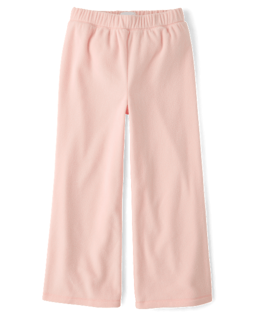 Girls Microfleece Wide Leg Sweatpants