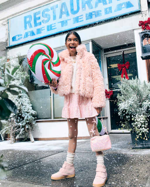 Girls Sequin Tiered Skirt