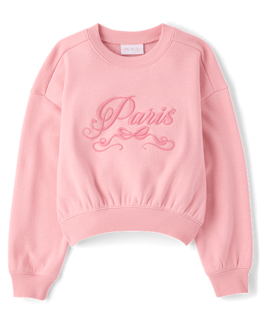 Girls Embellished Winter Warm Sweatshirt