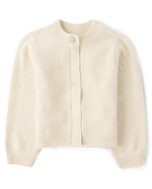 Cardigan pull scintillant pour fille